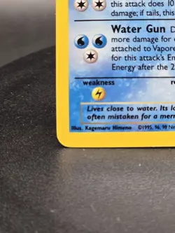 Pokemon TCG Vaporeon Jungle Base Set Holo Card 12/64 1999 WOTC Vintage - Image 4