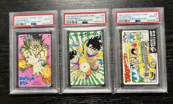 Dragon Ball PSA 10 Phone Cards Weekly Shonen Jump Goku Telephone Card 1989 1991 - Image 1