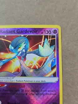 Radiant Gardevoir SHINY HOLO RARE card 069/196 SWSH Lost Origin 2022 Pokemon TCG - Image 3