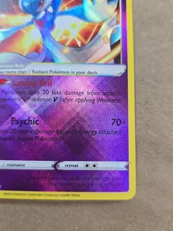 Radiant Gardevoir SHINY HOLO RARE card 069/196 SWSH Lost Origin 2022 Pokemon TCG - Image 4