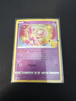 Pokemon TCG Mew Celebrations Holo Rare Card 011/025 - Image 1
