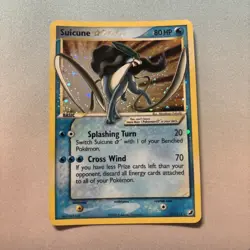 Gold Star Suicune Card 115/115 Unseen Forces NM+ Condition - Image 1