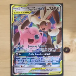 Pokemon Tag Team GX Holo Slowpoke Psyduck Lopunny Jigglypuff Arceus 3-Card Lot - Image 2