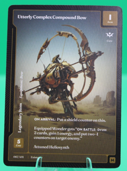 Wonders of the First Legendary Utterly Complex Compound Bow 067/401 Paper Card - Image 1