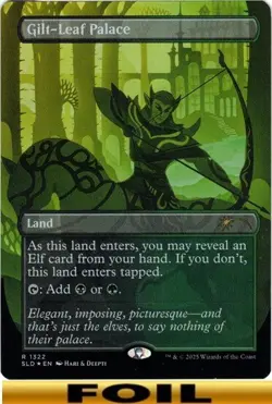 Gilt-Leaf Palace ** FOIL BORDERLESS ** Secret Lairs: Hari & Deepti NM MTG - Image 1
