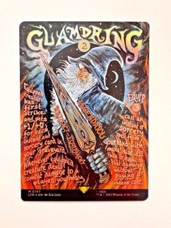 Glamdring – Borderless Poster Foil – Lord of the Rings MTG – NM - Image 1