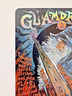 Glamdring – Borderless Poster Foil – Lord of the Rings MTG – NM - Image 2