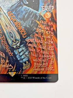 Glamdring – Borderless Poster Foil – Lord of the Rings MTG – NM - Image 3