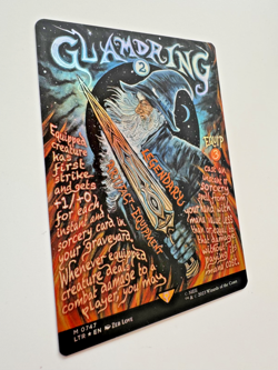 Glamdring – Borderless Poster Foil – Lord of the Rings MTG – NM - Image 4