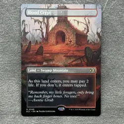 MTG Blood Crypt Borderless Lorwyn Eclipsed ECL #349 Non-Foil NM Magic Card - Image 1