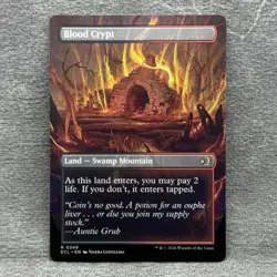 MTG Blood Crypt Borderless Lorwyn Eclipsed ECL #349 Non-Foil NM Magic Card - Image 2