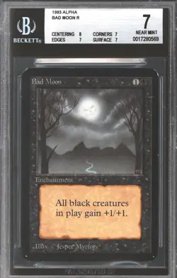 Magic MTG Alpha Bad Moon BGS 7 (8, 7, 7, 7) LIGHTLY PLAYED LP - Image 1