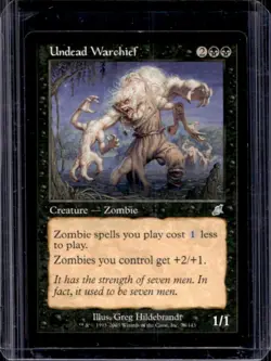2003 Magic MTG Scourge Undead Warchief #78 - Image 1