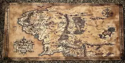 Lord of The Rings Map of Middle Earth MTG / CCG Playmat - Image 1