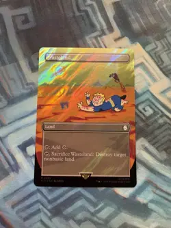 MTG Borderless Surge Foil Wasteland NM Unplayed Universes Beyond: Fallout - Image 2