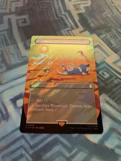 MTG Borderless Surge Foil Wasteland NM Unplayed Universes Beyond: Fallout - Image 3