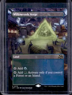 2025 Magic MTG Aetherdrift Willowrush Verge BL Rare #/500 - Image 1