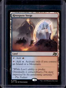 2025 Magic MTG Aetherdrift Riverpyre Verge Foil Rare #0260 - Image 1