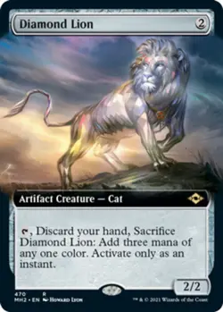 [4x] Diamond Lion - Extended Art Near Mint, English Modern Horizons 2 Extras MTG - Image 1