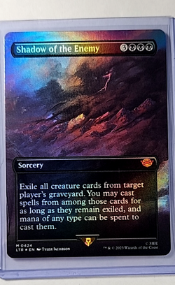2023 MTG Magic the Gathering LOTR Lord of the Rings Foil Shadow of the Enemy LP - Image 1