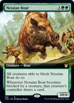 [4x] Nessian Boar - Extended Art Near Mint, English TBD: Extras MTG Magic - Image 1
