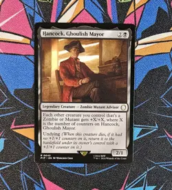 Hancock, Ghoulish Mayor NM Regular MTG Fallout PIP Unplayed Magic The Gathering - Image 1