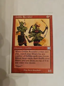 Mtg 6th Edition Goblin Recruiter (Never Played) - Image 1