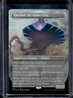 2022 Magic MTG Double Masters 2X2 Emrakul the Aeons Torn Textured Foil #575 - Image 1