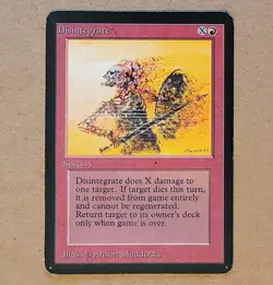 MTG - Magic the Gathering - Alpha Disintegrate - LP- - Image 1