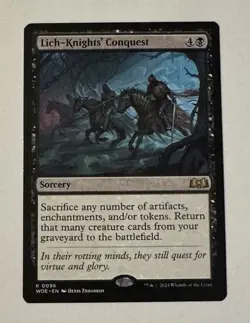 MTG Lich Knights’ Conquest - Wilds of Eldraine NM - Image 1