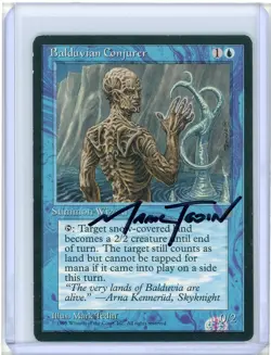 Balduvian Conjurer Ice Age Misprint Signed Mark Tedin MTG - Image 1