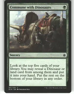 Commune with Dinosaurs - Ixalan - MTG - Common - #181 - NM - Image 1
