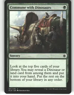 Commune with Dinosaurs - Ixalan - MTG - Common - #181 - NM - Image 1