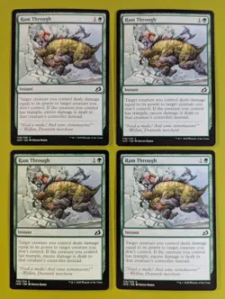 Ram Through x4 Ikoria: Lair of Behemoths 4x Magic the Gathering MTG - Image 1