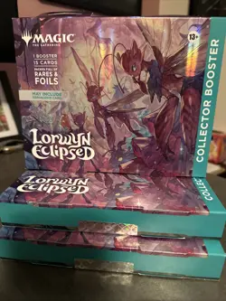Lot of 3 Magic: The Gathering – Lorwyn Eclipsed Collector Booster - Sealed - Image 1