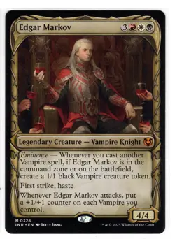 MTG Edgar Markov (Showcase, 328) - Innistrad Remastered (INR) Regular Magic NM - Image 1