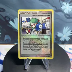 Pokemon Roseanne's Research 125/132 League Promo Crosshatch Holo LP - Image 1