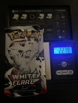 Very Heavy! 22.79g Pokemon TCG SV10.5 White Flare Booster Pack Sealed! - Image 1
