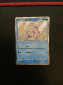 Pokemon TCG Slowpoke 116/091 Paldean Fates Shiny Rare Holo, NM - Image 1