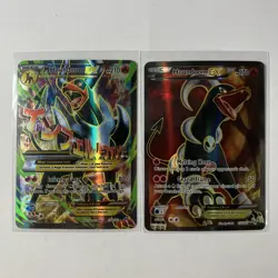 Pokemon TCG M Houndoom EX 154/162, Houndoom EX 153/162 Holo Lot Full Art - Image 1