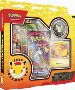 Pokemon TCG 2026 Pokemon Day Box Pikachu Promo Coin 3 Packs Lot of 6 - Image 2
