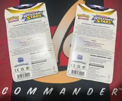 Brilliant Stars Eevee/Flapple Lot of 2 Single pack Checklane Blister Set Booster - Image 2