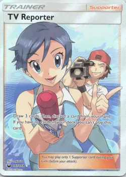 2018 Sun & Moon - Celestial Storm TV Reporter Rare Ultra #167 - Image 1