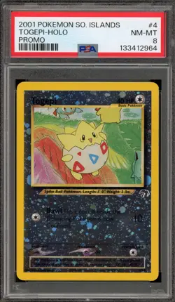 Pokemon Togepi Southern Islands Holo Promo #4 PSA 8 - Image 1