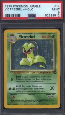 1999 Pokemon Jungle #14 Victreebel Holo PSA 9 - Image 1