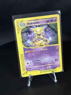 Alakazam – Aquapolis e-Reader 1/165 – Holo Rare – Near Mint – Authentic Pokemon - Image 1