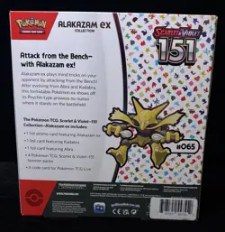 Pokemon TCG: Scarlet & Violet-151 Alakazam ex Collection Booster Box 820650855269 - Image 2