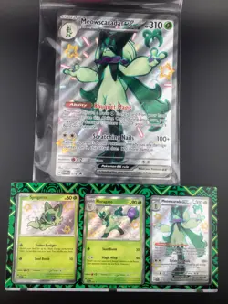 POKEMON Black Star Promo SPRIGATITO - Meowscarada EX 076 077 078 Paldean Fates - Image 1