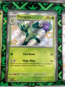 POKEMON Black Star Promo SPRIGATITO - Meowscarada EX 076 077 078 Paldean Fates - Image 3