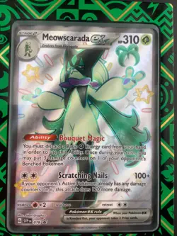 POKEMON Black Star Promo SPRIGATITO - Meowscarada EX 076 077 078 Paldean Fates - Image 4